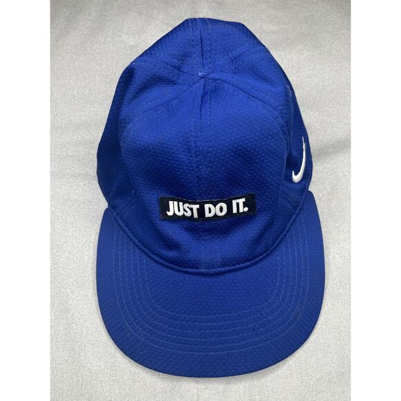 Nike Just Do It Adjustable Baseball Hat - Blue - Size 4-7 - Picture 1 of 6